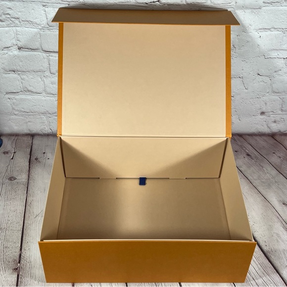 Louis Vuitton Gift Box Storage Orange Black Size 14”x10”x5” - Picture 9 of 14